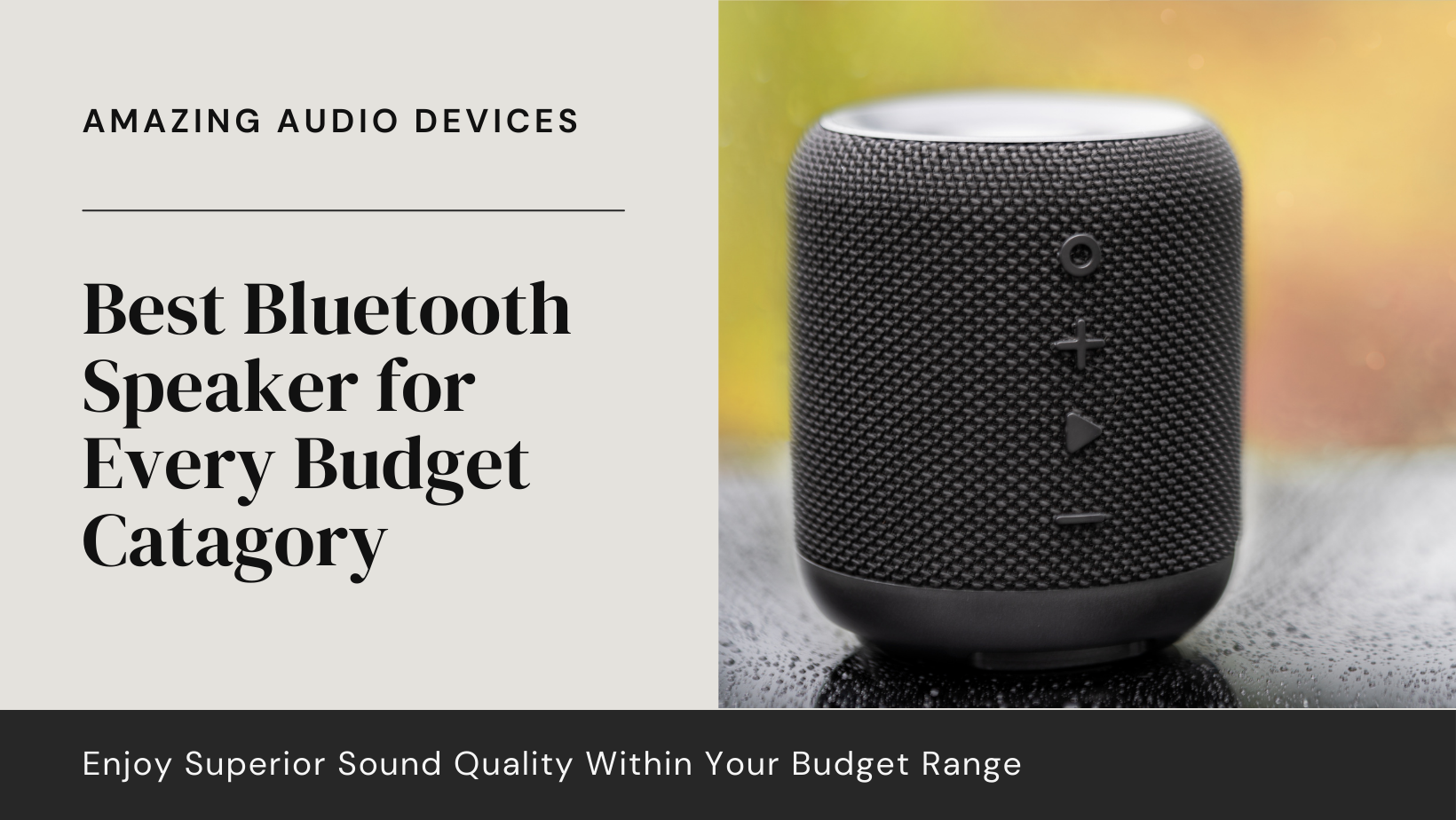 Best Bluetooth Speaker for Every Budget Category
